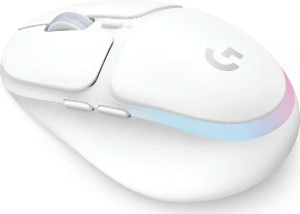 Mouse LOGITECH G705 - Blanco, 6 botones, RF inalámbrico + Bluetooth, Óptico, 8200 DPI