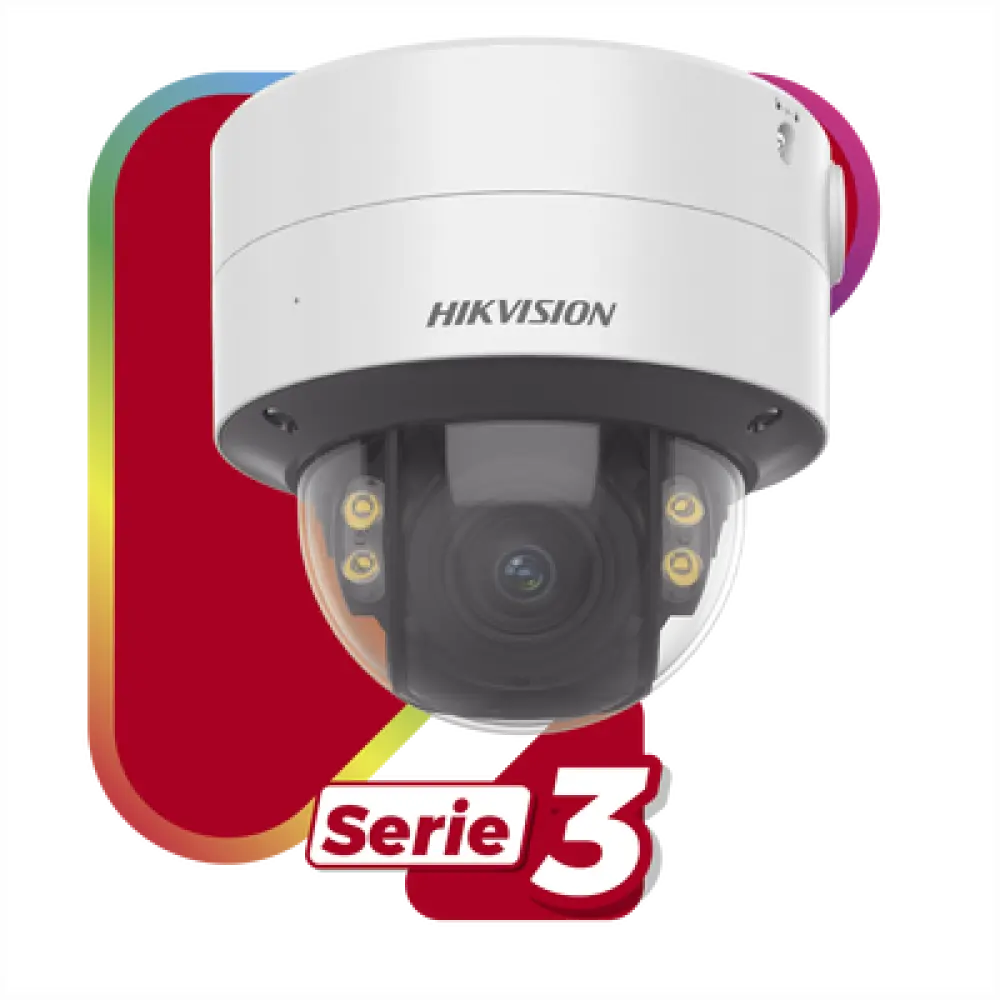 Domo IP 4 Megapixel / Imagen a Color 24/7 / Lente 2.8 - 12 mm / Luz Blanca 40 mts / WDR 130 dB / Exterior IP67 / IK10 / Captura Facial / Videoanaliticos / AcuSense