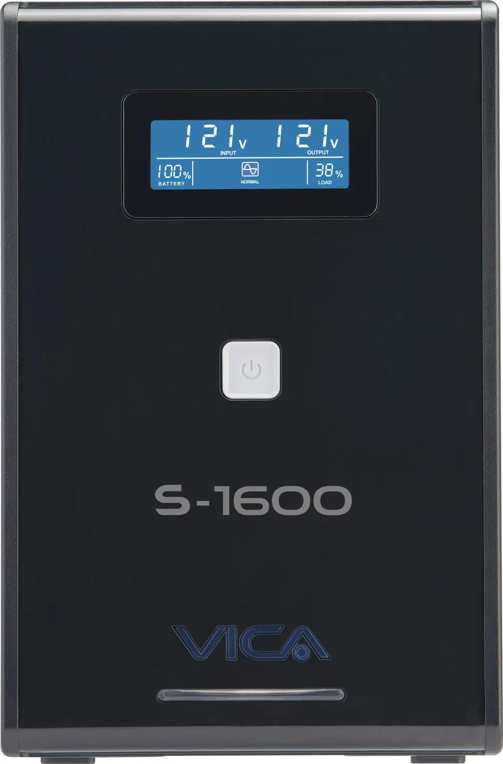 No break interactivo S1600 - 1600VA/900W, entrada 127 VCA 60 Hz, salida 120 VCA, 5 tomas reguladas/5 reguladas y respaldadas, RJ11/45, pantalla LCD