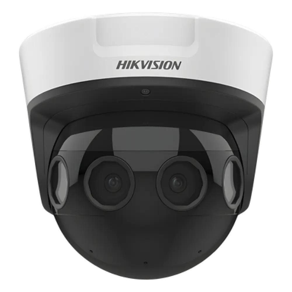 PanoVu Series / Vista Panorámica 180° / 16 Megapixel en Total / 4 Lentes 2.8 mm (4 Lentes 4 Megapixel) / 20 mts IR / Exterior IP67 / IK10 / 12 Vcc / PoE+ / Micro SD