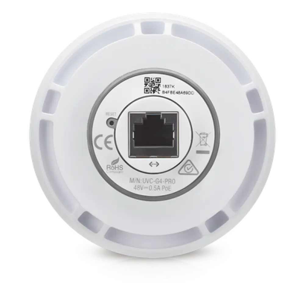 Cámara IP UniFi G4 PRO resolución Ultra HD 4K para interior y exterior IP67 con micrófono y vista nocturna, PoE 802.3af/at
