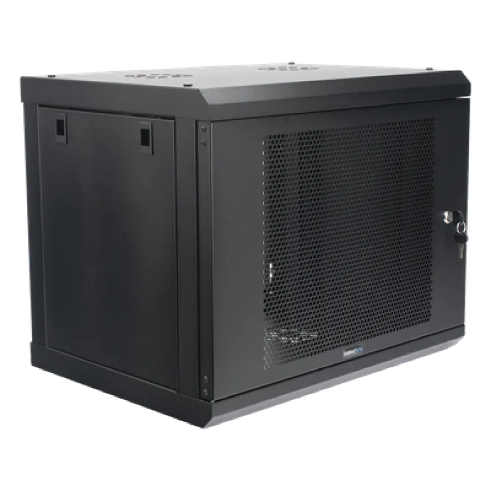 Gabinete de Pared 9U / 19'' / 455 mm (17.9'') Profundidad / Acero Reforzado / Carga 80 kg