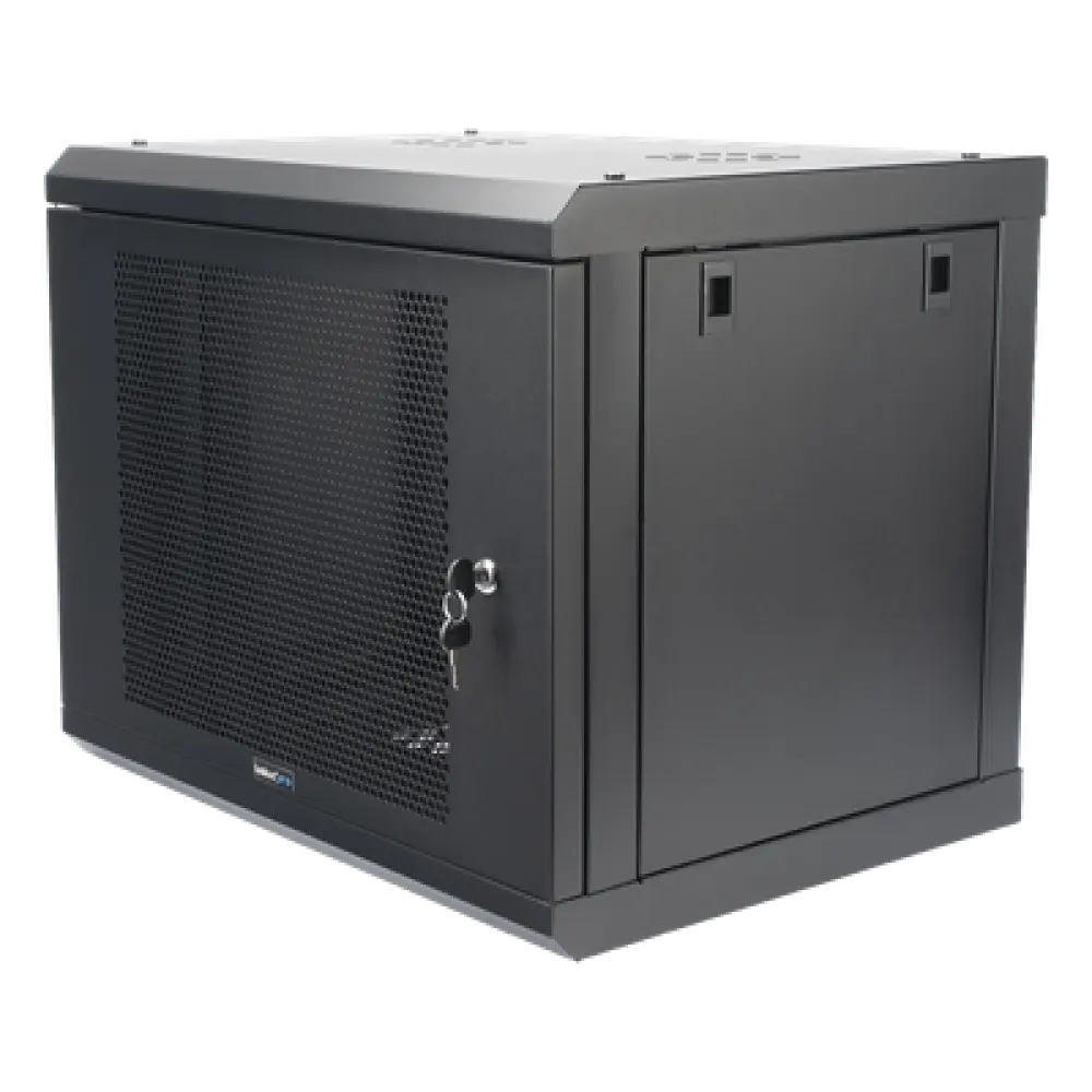 Gabinete de Pared 9U / 19'' / 455 mm (17.9'') Profundidad / Acero Reforzado / Carga 80 kg