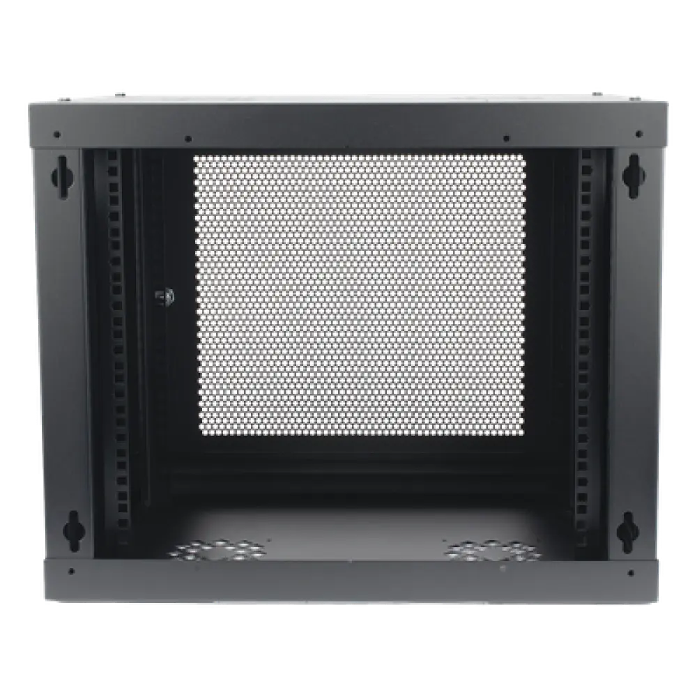 Gabinete de Pared 9U / 19'' / 455 mm (17.9'') Profundidad / Acero Reforzado / Carga 80 kg