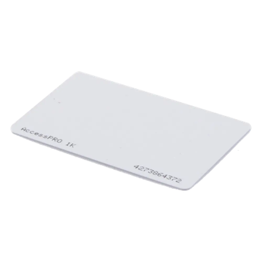 Tarjeta de Proximidad / 13.56 MHz / M1 Classic 1 Kb / ISO/IEC 14443 Tipo A / Impresión Doble Cara / Codificación 34 Bits