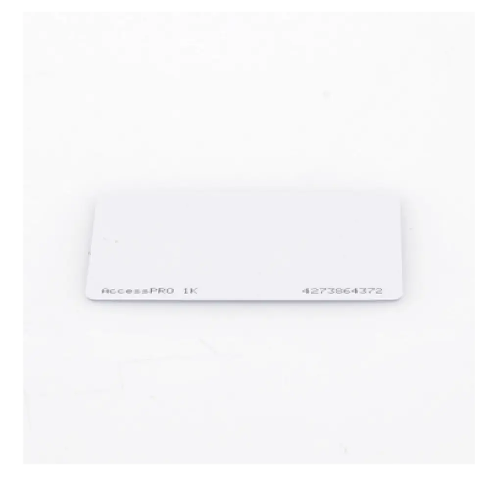 Tarjeta de Proximidad / 13.56 MHz / M1 Classic 1 Kb / ISO/IEC 14443 Tipo A / Impresión Doble Cara / Codificación 34 Bits