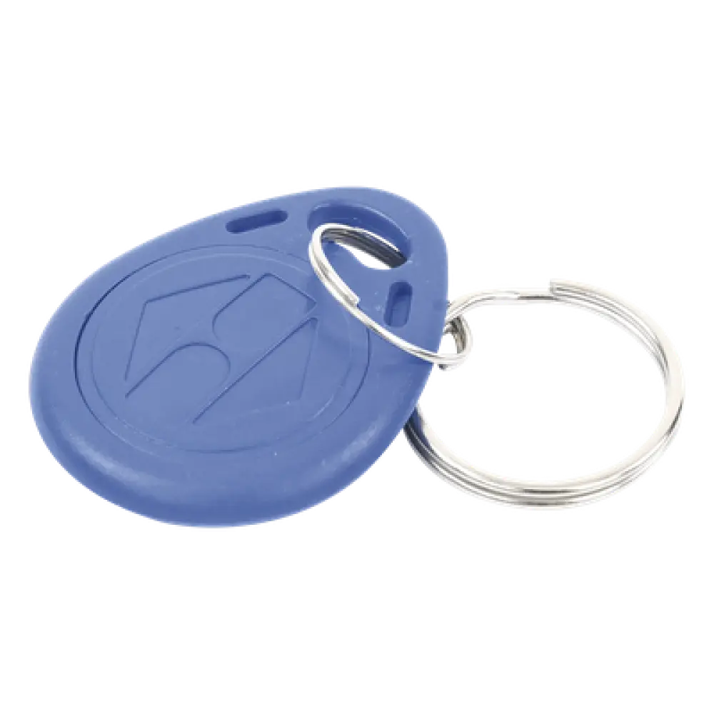 Llavero de proximidad / 125KHz EM / Formato Wiegand 26 bits / PVC azul / 35x3x6 mm (1.38x0.12x0.24 in)