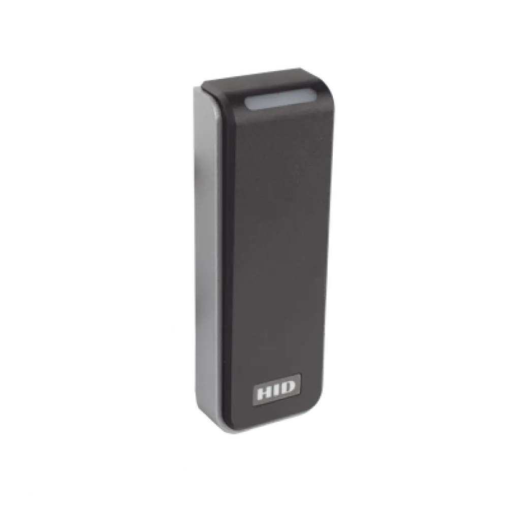 Lector de Control de Acceso Multitecnología / Seos, iCLASS, MIFARE, Proximity / NFC y Bluetooth 10 m (32.8 ft) / Salida Wiegand y OSDP / Montaje 45 mm