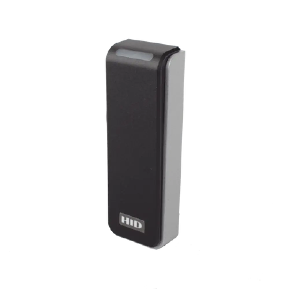 Lector de Control de Acceso Multitecnología / Seos, iCLASS, MIFARE, Proximity / NFC y Bluetooth 10 m (32.8 ft) / Salida Wiegand y OSDP / Montaje 45 mm