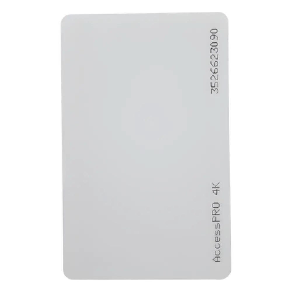 Tarjeta Classic 4K / 4 KB / 13.56 MHz / CSN UID 34 Bits / PVC Imprimible / ISO CR80
