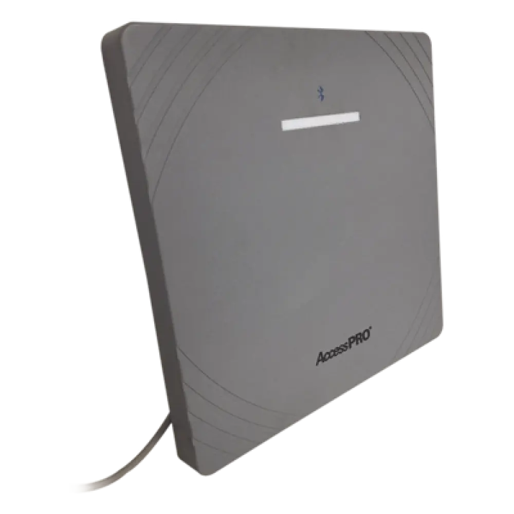 Lector RFID UHF / Alcance 12 m (39.4 ft) / Antena 12 dBi / Bluetooth / Wiegand 26 Bits / -20 a 80 °C