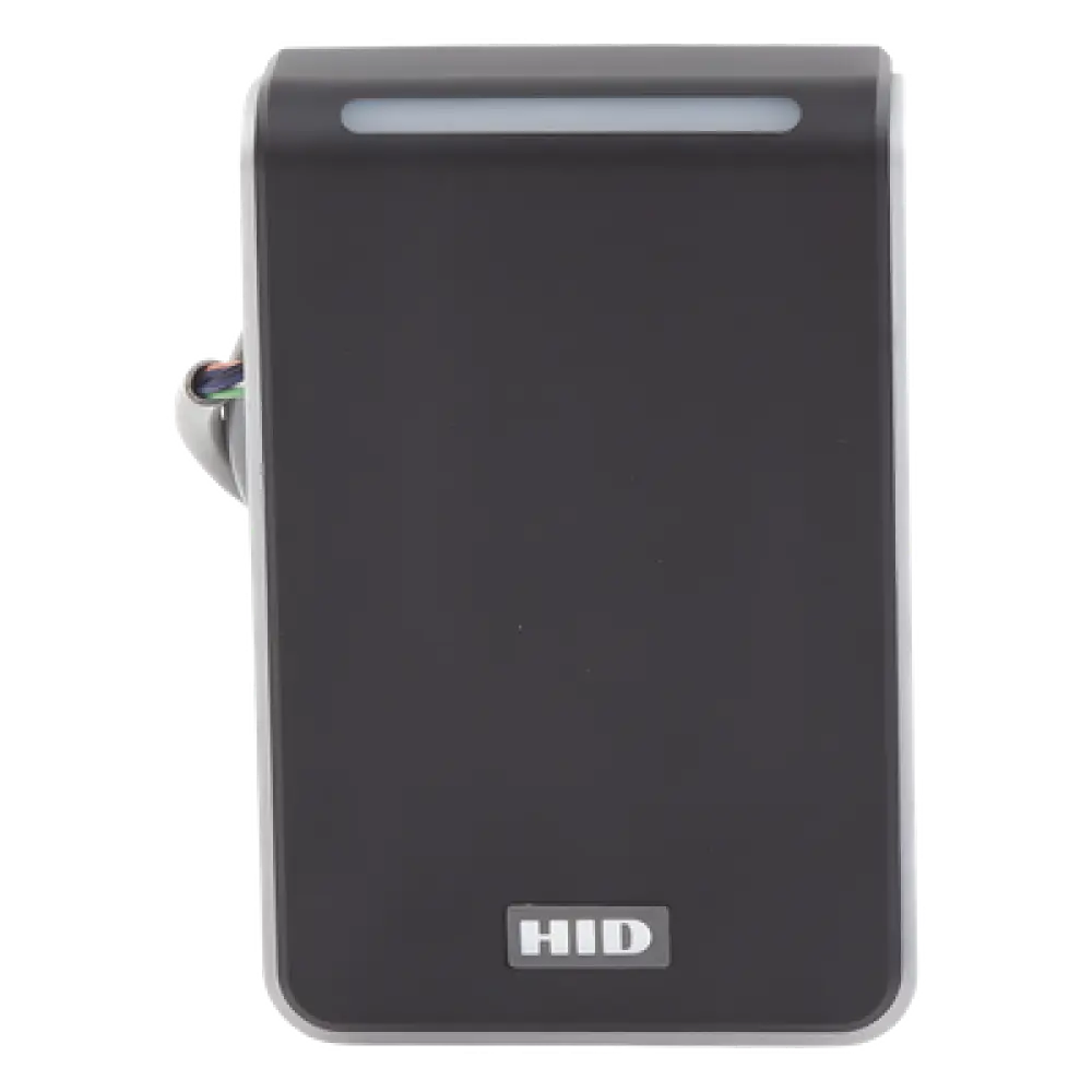Lector de Control de Acceso / Multitecnología SEOS, iCLASS, MIFARE, HID Proximity / Interfaz Wiegand y RS-485 / Montaje en Marco o Superficie Plana / LED Tricolor y Audio