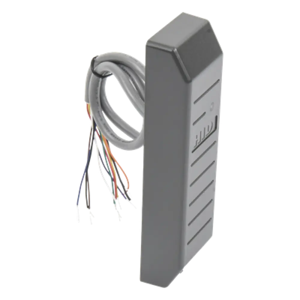 Lector de Proximidad / 125 kHz / Salida Wiegand / Alcance 14 cm (5.5 ft) / LED Multicolor / Uso Interior y Exterior