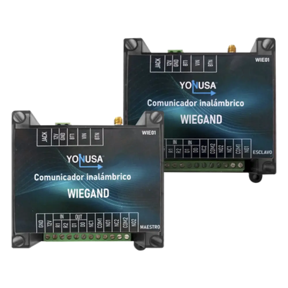 Convertidor Inalámbrico Wiegand / 1 Canal Wiegand / 2 Relevadores / 2 Entradas / Alcance 1.6 km (5249.3 ft) / Banda 915 MHz