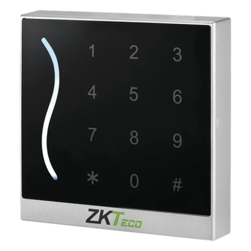 Lector de Proximidad y Teclado / 125 kHz EM / Wiegand 26/34 Bits / IP65 / Rango 5 cm / -20°C a 65°C / 2.95 x 2.95 x 0.63 pulgadas