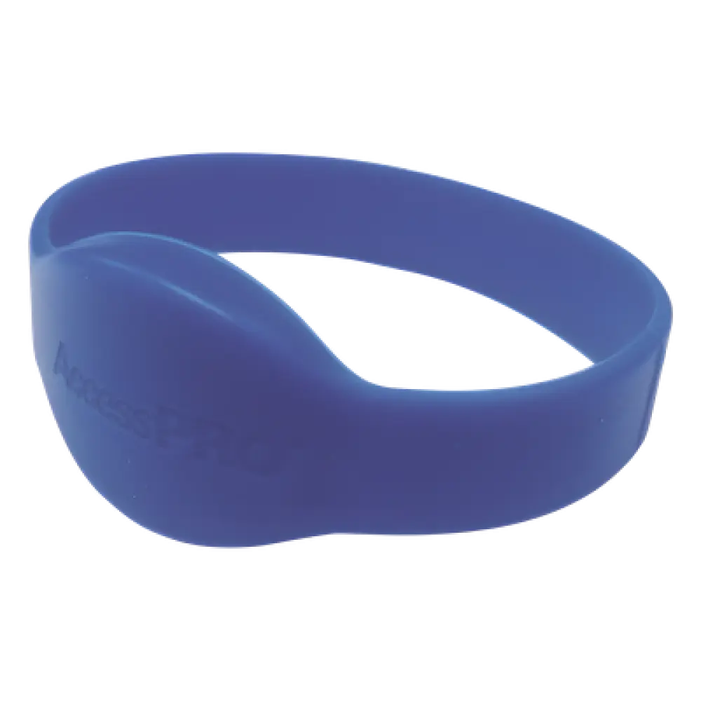 Brazalete de Proximidad / 125 kHz EM / 65 mm Diámetro / 2.13 ft / Wiegand 26 / Silicona / Azul