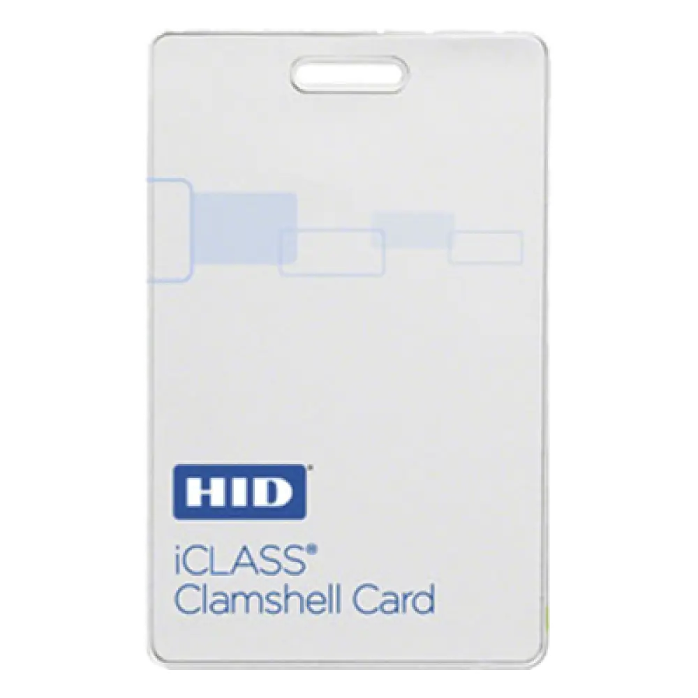 Tarjeta de Proximidad iClass / 26 Bits / Memoria 2K / Formato Clamshell Grueso / Programación Aleatoria