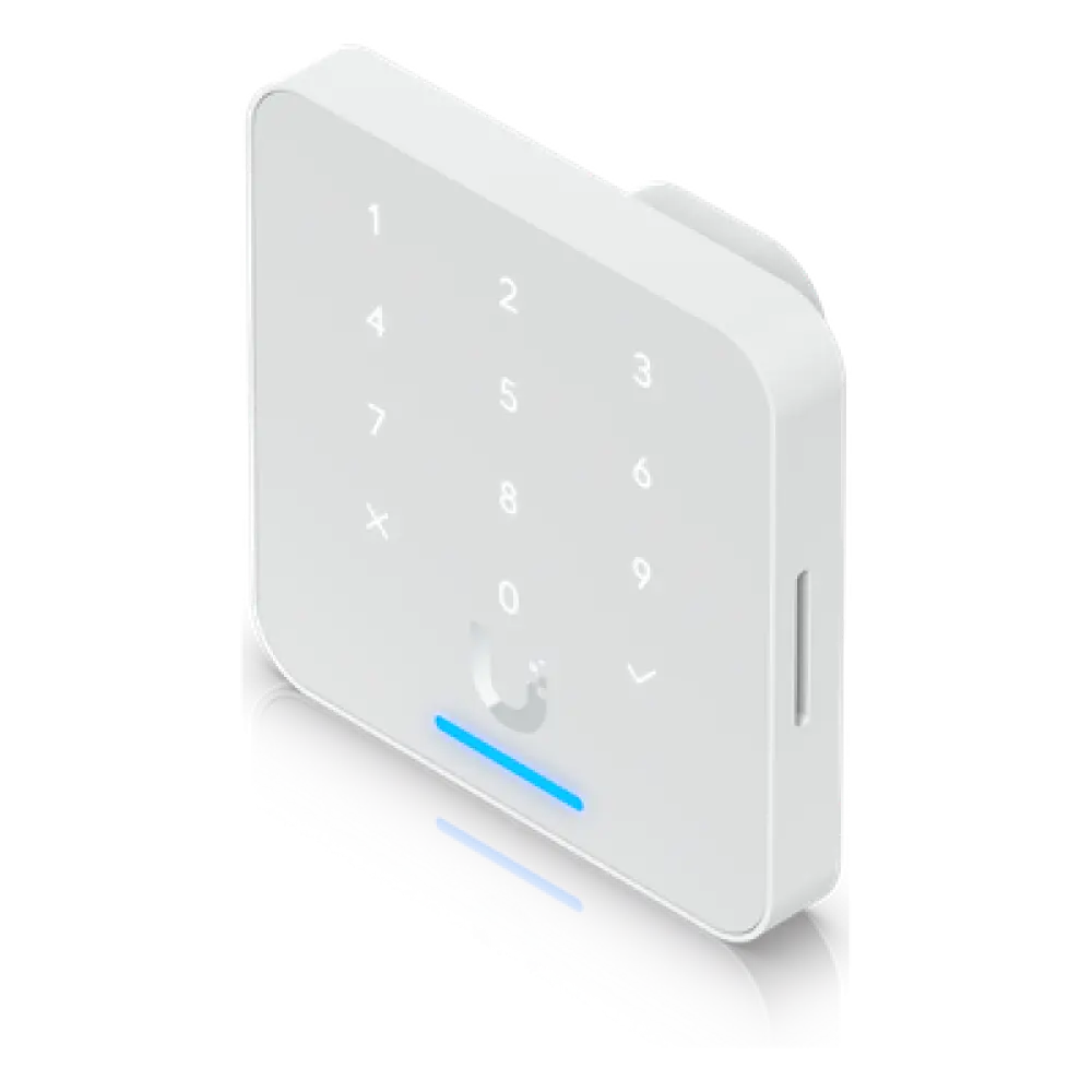 Lector de Acceso IP / Teclado Capacitivo 12 Botones / NFC 13.56 MHz / BLE 4.1 / PoE / IP55 / -30 a 60°C