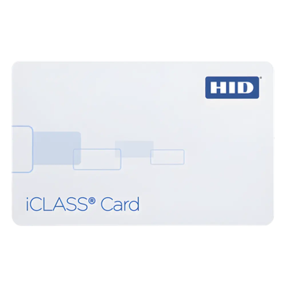 Tarjeta de Acceso iCLASS / Memoria 2 KB / PVC Delgado / Formato 48 Bits / Compra Mínima 100 Piezas