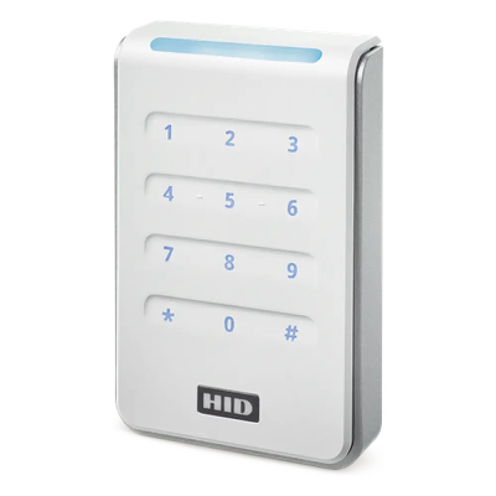 Lector de Control de Acceso / Multitecnología / Teclado 2x6 / Salida Wiegand y OSDP / LED Tricolor / Proximidad HID, Indala, AWID, EM