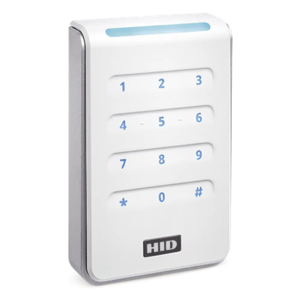 Lector de Control de Acceso / Multitecnología / Teclado 2x6 / Salida Wiegand y OSDP / LED Tricolor / Proximidad HID, Indala, AWID, EM