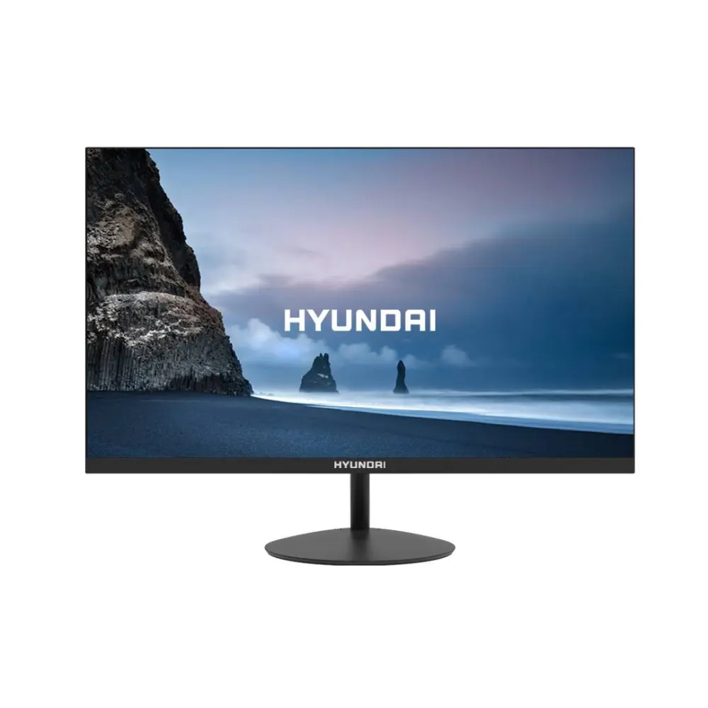 Monitor LED - HYUNDAI 21.45 Pulgadas HT21FOMBK02  Resolución 1920x1080 Full HD, Montaje Vesa, Incluye cable HDMI, Negro