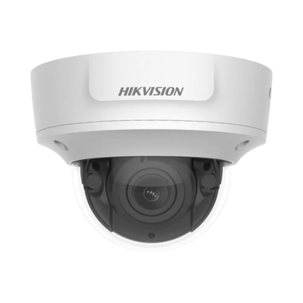 Domo IP 2 Megapixel / Serie PRO / Lente Mot. 2.8 a 12 mm / 30 mts IR EXIR / Exterior IP67 / IK10 / Audio y Alarmas / PoE / WDR 120 dB / Videoanaliticos Integrados / MicroSD