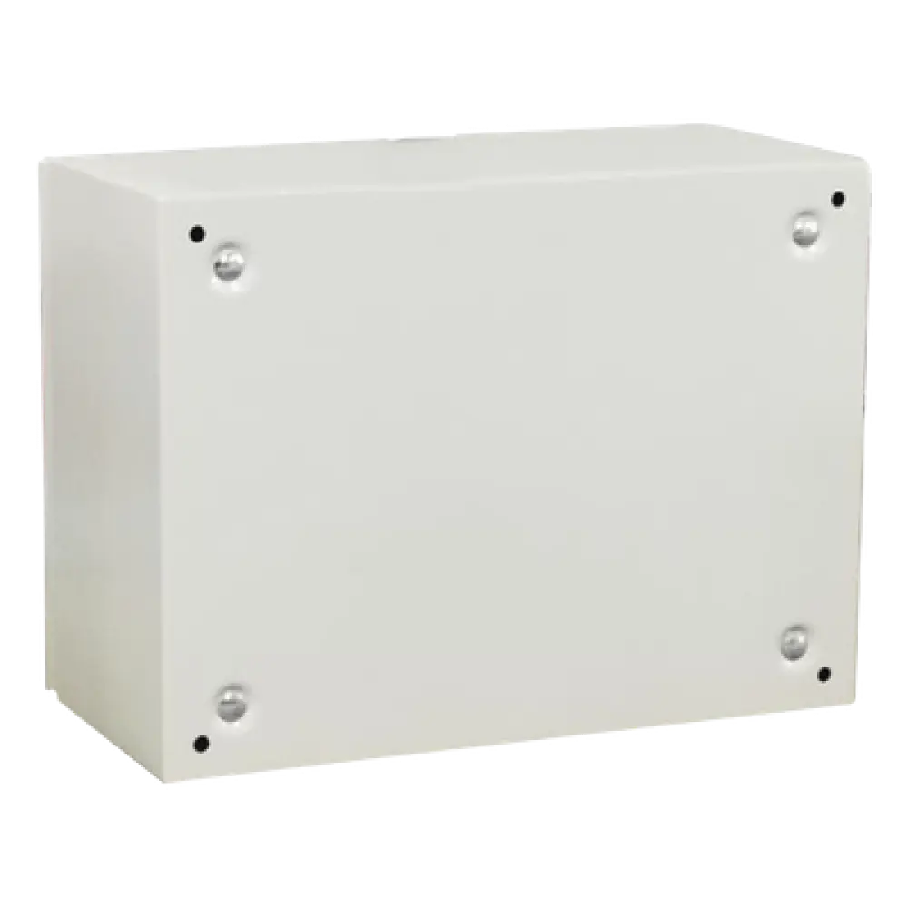 Gabinete de Acero / IP66 / IK10 / 400 x 300 x 300 mm / Carga 40 kg / Placa Trasera Metálica 2 mm / Cerradura con Llave