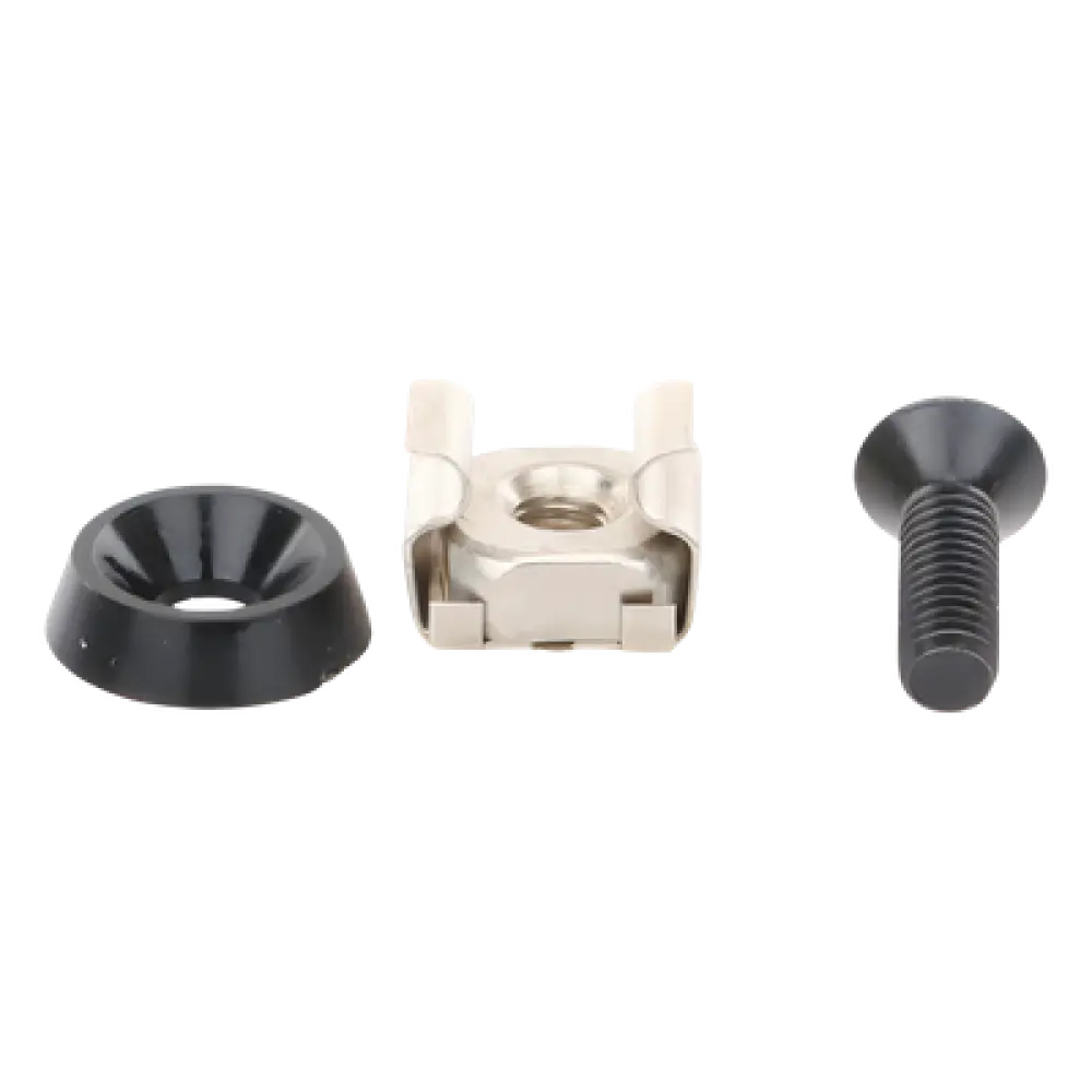 Kit de Montaje para Rack / 48 Tornillos / 48 Arandelas / 48 Tuercas Enjauladas / M5 y M6