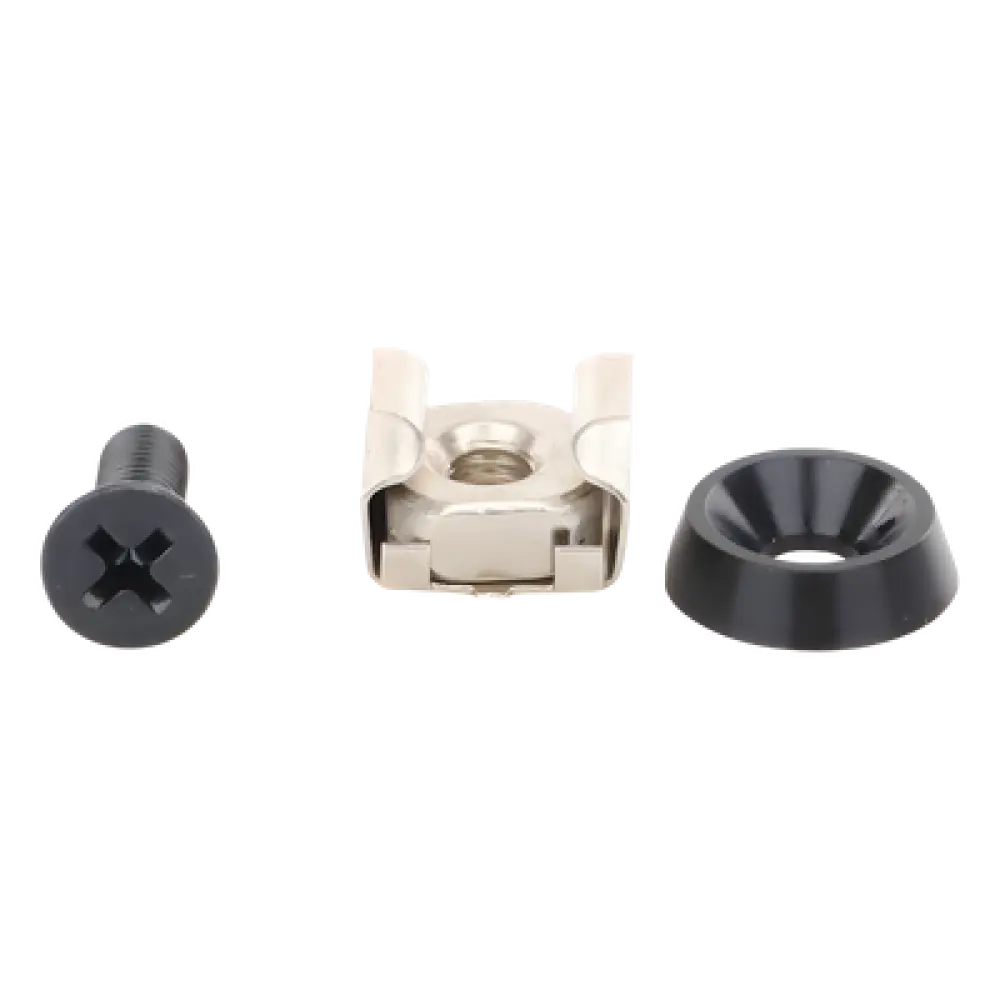 Kit de Montaje para Rack / 48 Tornillos / 48 Arandelas / 48 Tuercas Enjauladas / M5 y M6