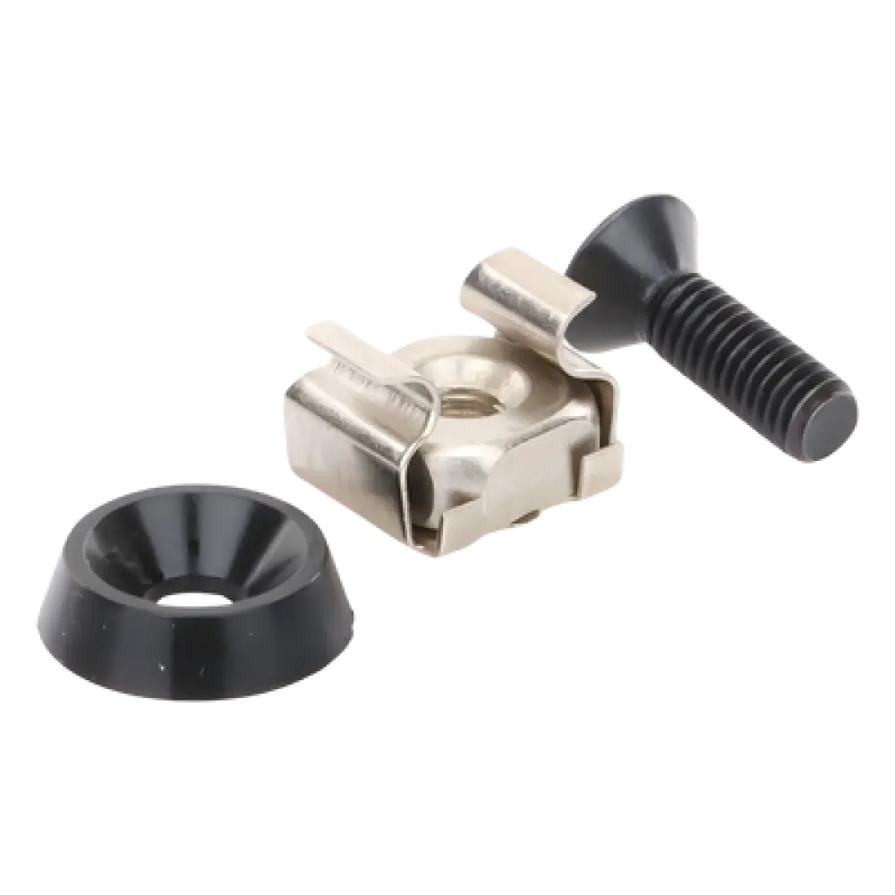 Kit de Montaje para Rack / 48 Tornillos / 48 Arandelas / 48 Tuercas Enjauladas / M5 y M6