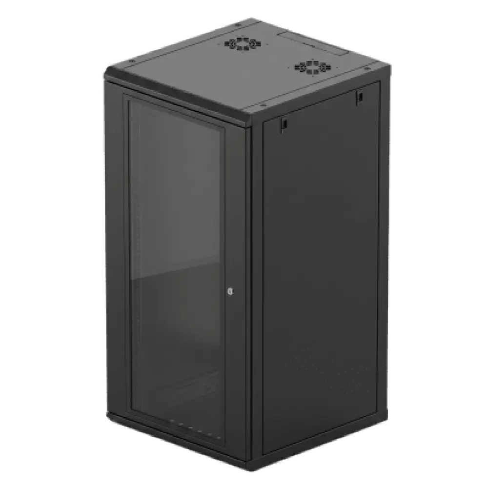 Gabinete de Pared / 24U / 635 mm Profundidad / 19 in / Acero Reforzado / 100 kg Carga / 2.09 ft x 3.85 ft x 2.09 ft