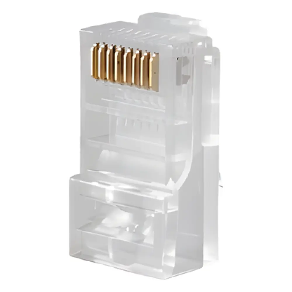 Conector RJ45 / Cat 5E / UTP / 30 μin Oro / T568A-B / Interior