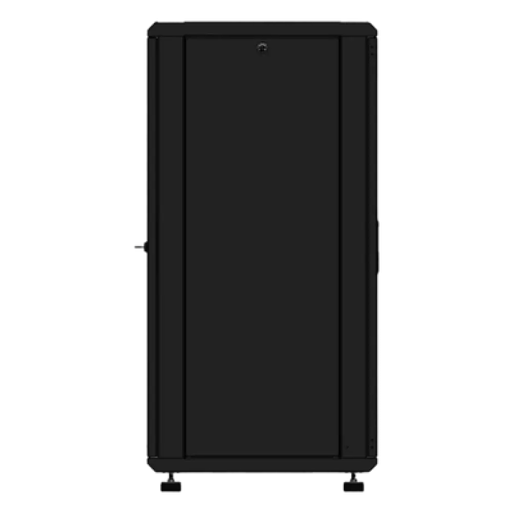 Gabinete Rack de Piso / 24 Unidades / Puerta de Cristal / Carga 750 kg (1653.5 lb) / Profundidad 46 cm / Ventilación 120 mm