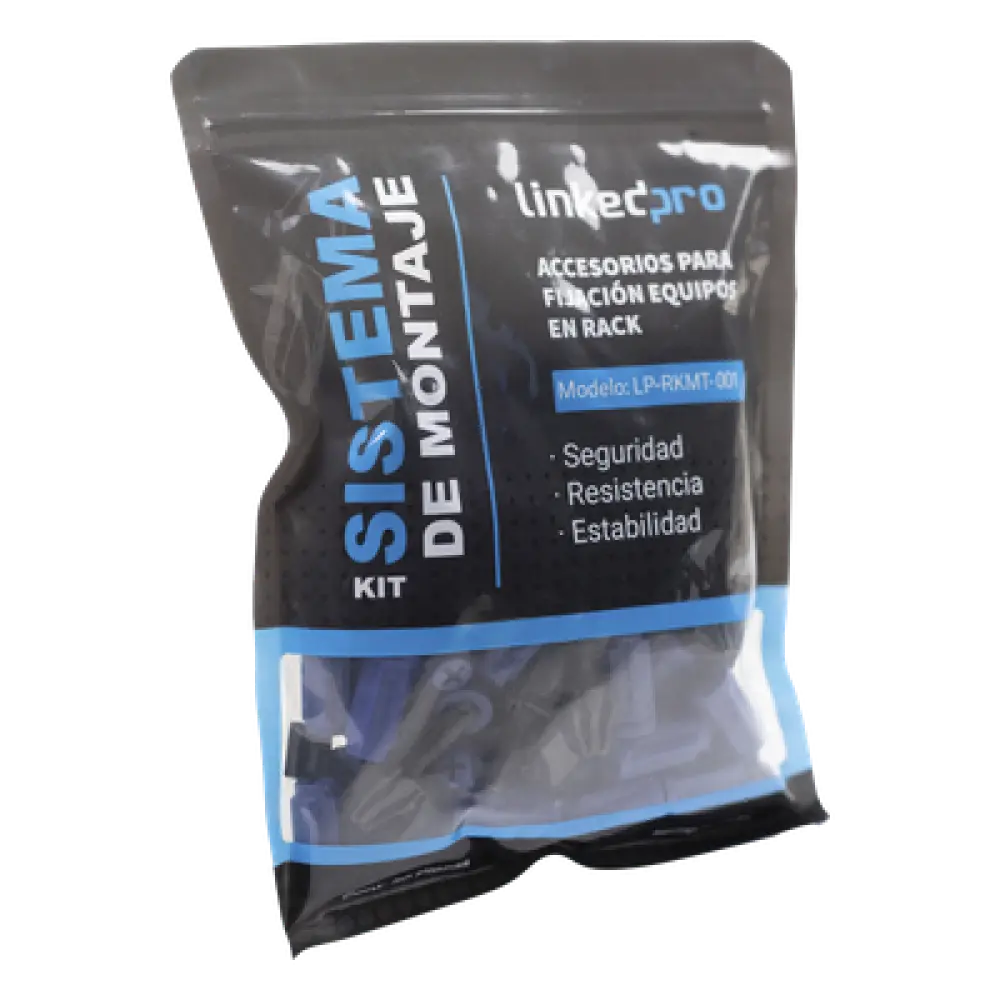 Kit de Montaje Rápido para Rack / Sin Tuercas Enjauladas / Carga 50 kg (110.2 lb) / 19 Pulgadas / 50 Piezas / Polímero Resistente