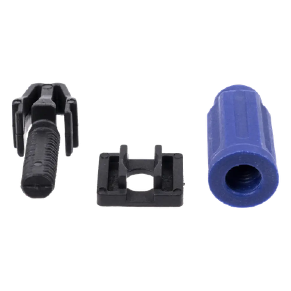 Kit de Montaje Rápido para Rack / Sin Tuercas Enjauladas / Carga 50 kg (110.2 lb) / 19 Pulgadas / 50 Piezas / Polímero Resistente