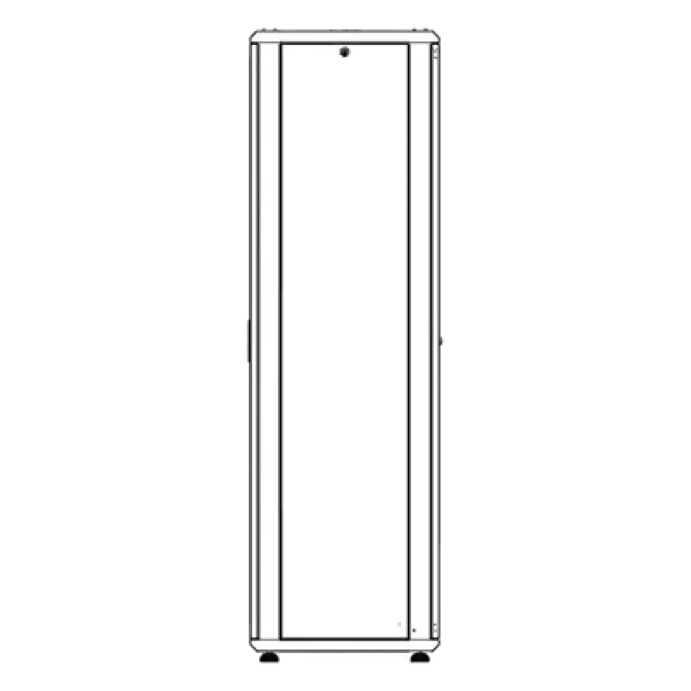 Gabinete Rack de Piso / 42 Unidades / 19 Pulgadas / Carga 1000 kg / Puerta Cristal Templado / Ventilación Superior