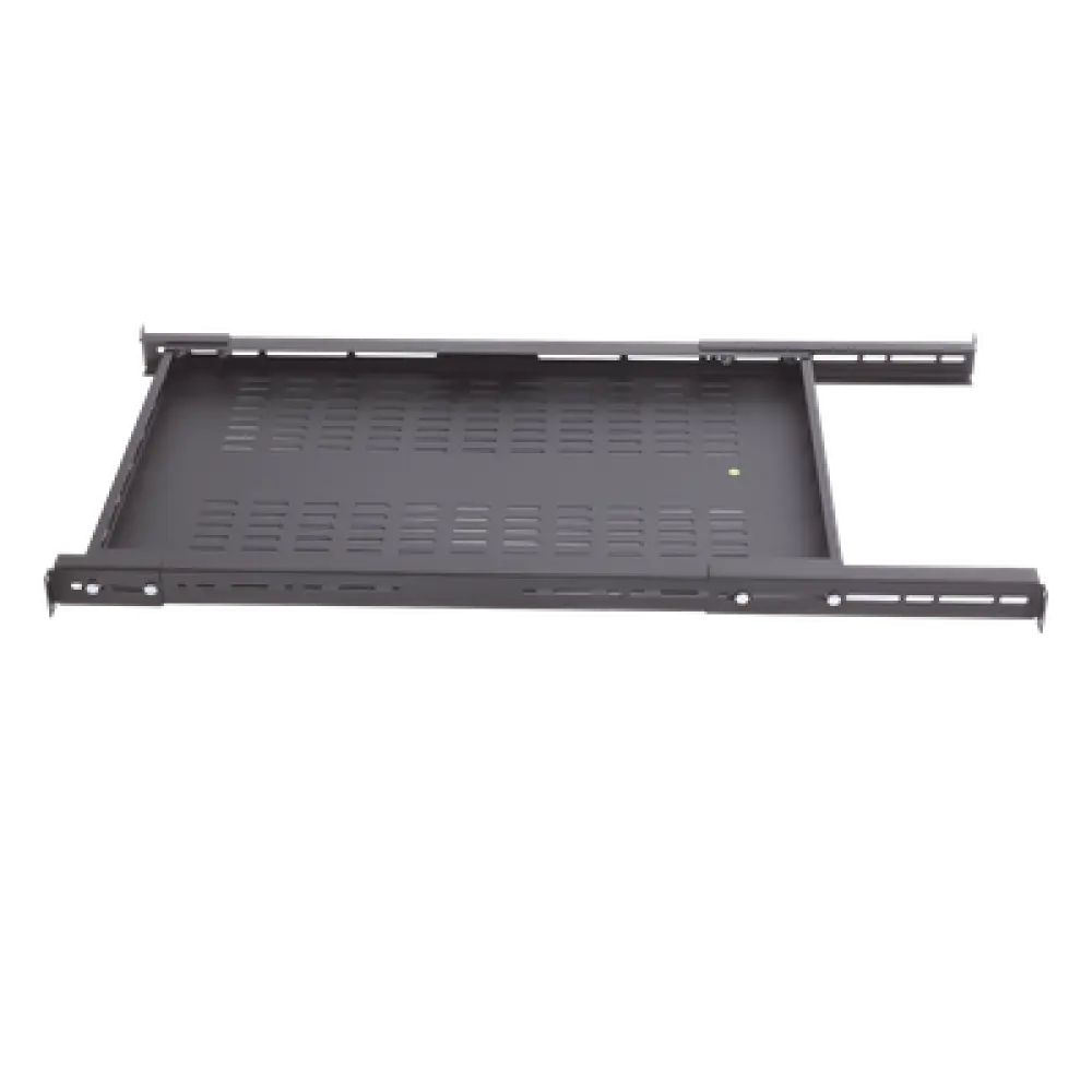 Charola Ventilada / Profundidad Ajustable 495-965 mm (19.5-38 in) / 1U / Carga 110 kg / Color Negro