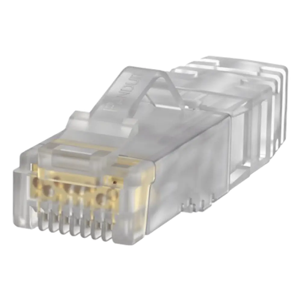 Plug RJ45 / Cat6A / 23-24 AWG / 50μm Oro / 2500 Ciclos / 100 Piezas / 0.26-0.31 in Diámetro