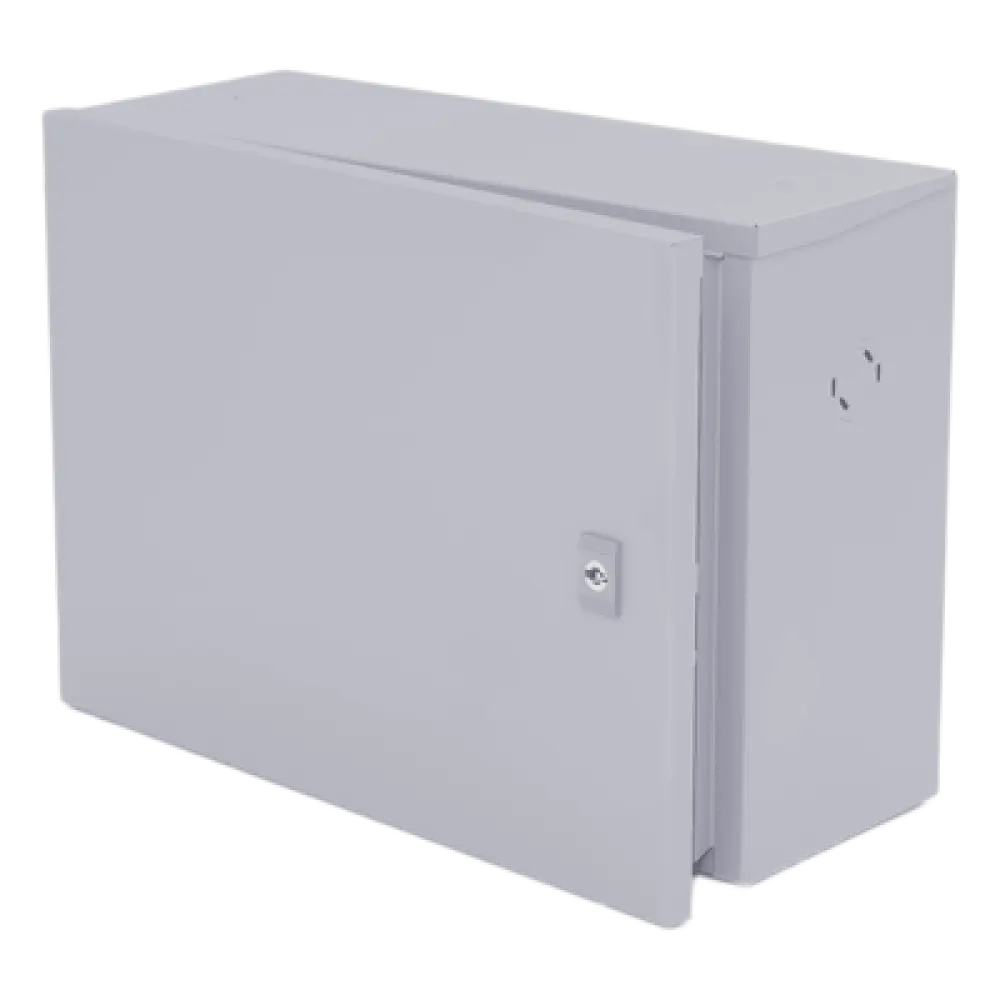 Gabinete Exterior / Acero Galvanizado / 360 x 208 x 505 mm / Montaje en Poste / Protección Solar Autónoma