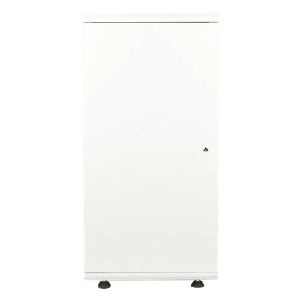 Gabinete Rack de Piso / 24U / 19 Pulgadas / Vidrio con Cerradura / Carga 750 kg / 600x605x1190 mm (23.6x23.8x46.9 in) / Acero Calibres 16-18-20
