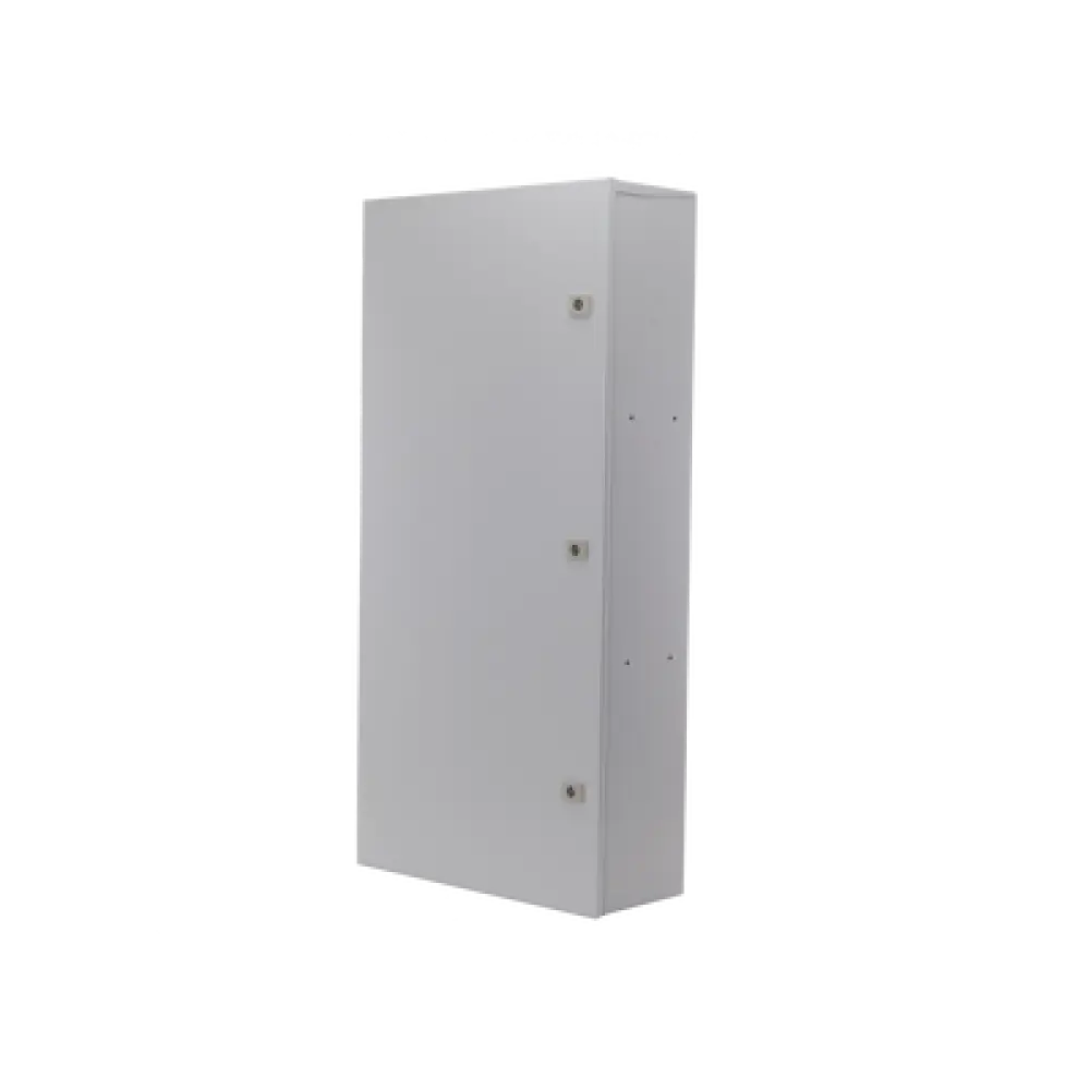 Gabinete Exterior / Acero Galvanizado / 3 Baterías / Montaje en Poste / 1050x208x505 mm / 16.14 kg / IP para Energía Solar