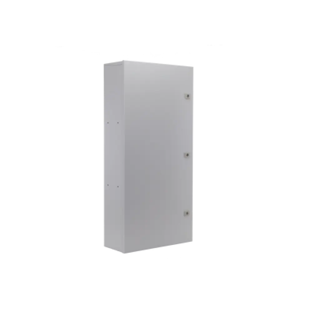 Gabinete Exterior / Acero Galvanizado / 3 Baterías / Montaje en Poste / 1050x208x505 mm / 16.14 kg / IP para Energía Solar