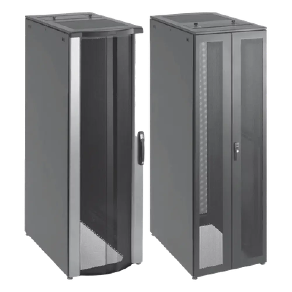 Gabinete de Telecomunicaciones / 42 UR / 600 mm (2 ft) Ancho / 1000 mm (3.3 ft) Profundidad / Flujo de Aire Pasivo / Negro
