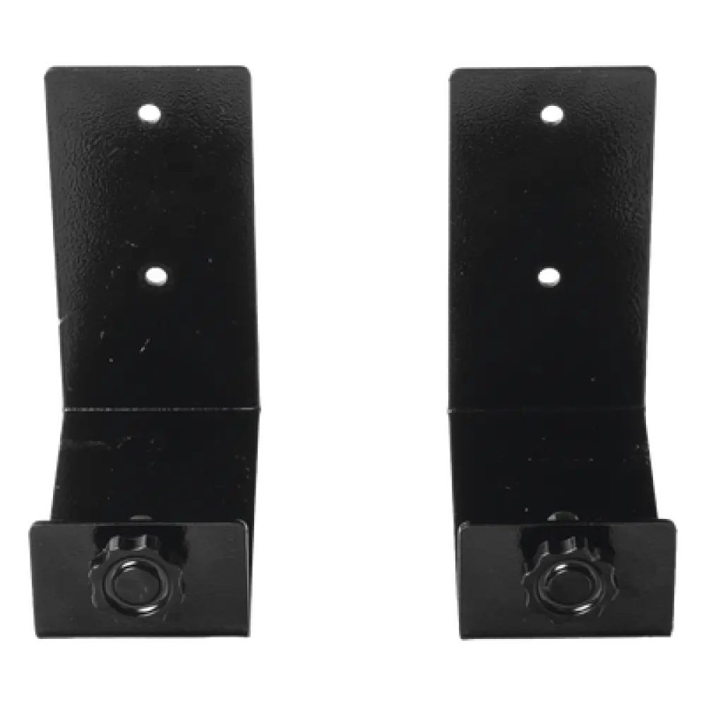 Kit de Ménsulas para Backup / 120 x 120 mm (4.7 x 4.7 in) / Soporte 100 mm (3.9 in) / Montaje en Pared / Metal Negro