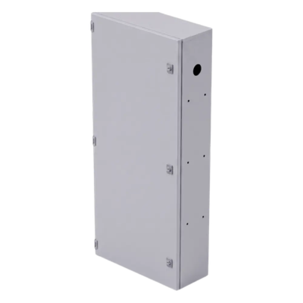 Gabinete para Baterías / Acero Galvanizado / 4 Unidades / Montaje en Poste / Exterior / 1050 mm (3.44 ft) de Altura