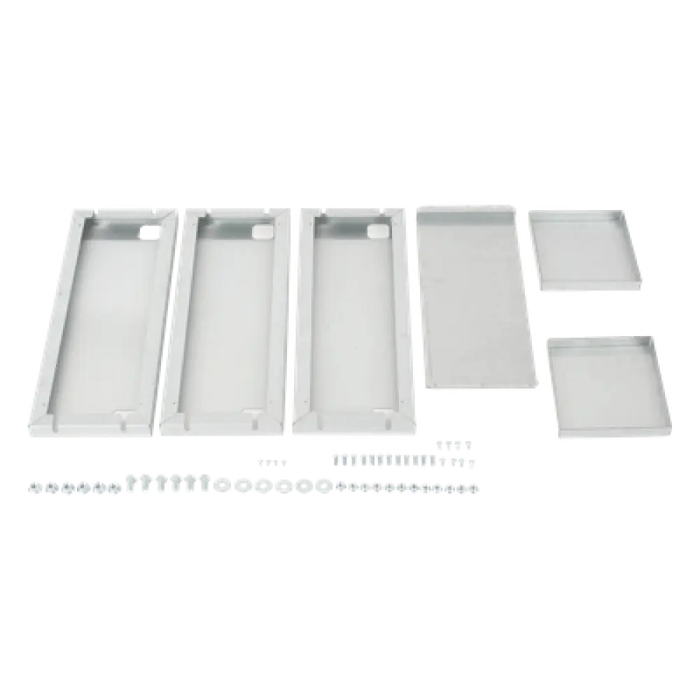 Gabinete para Baterías / Acero Galvanizado / 4 Unidades / Montaje en Poste / Exterior / 1050 mm (3.44 ft) de Altura