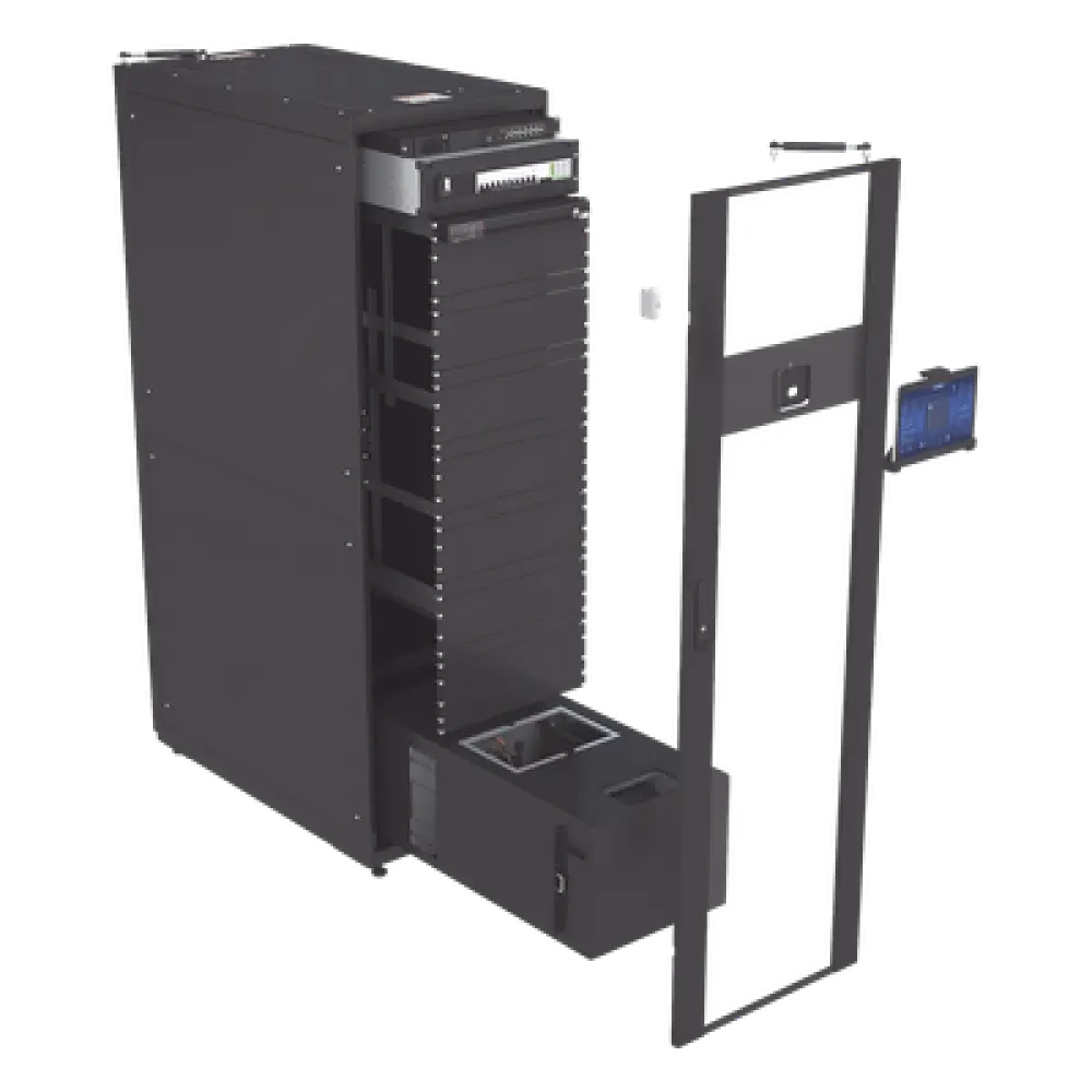 Centro de Datos Edge / UPS 6 kVA / Refrigeración 3.5 kW / Despliegue Plug & Play / Acceso Facial / 600x2000x1100 mm