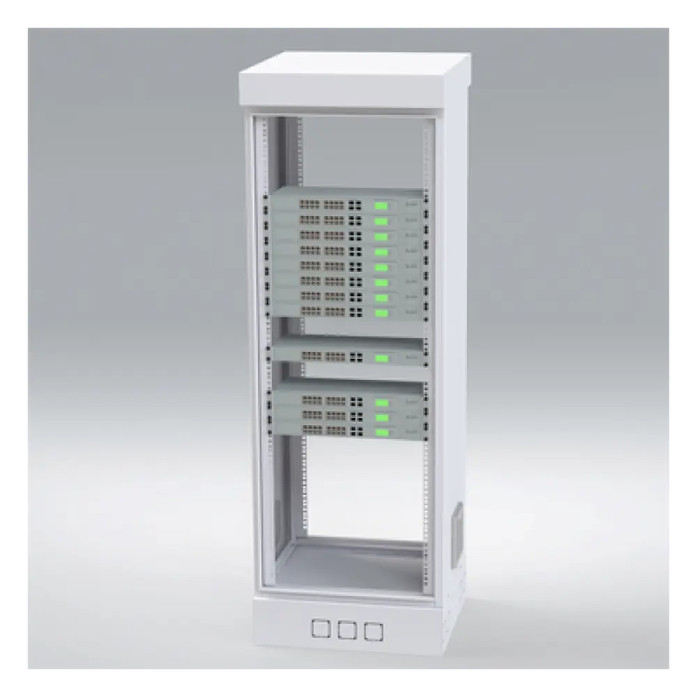 Gabinete de Piso para Rack / 31 Unidades / Carga 700 kg / IP53 / Profundidad de Trabajo 460 mm / Doble Puerta con Chapa