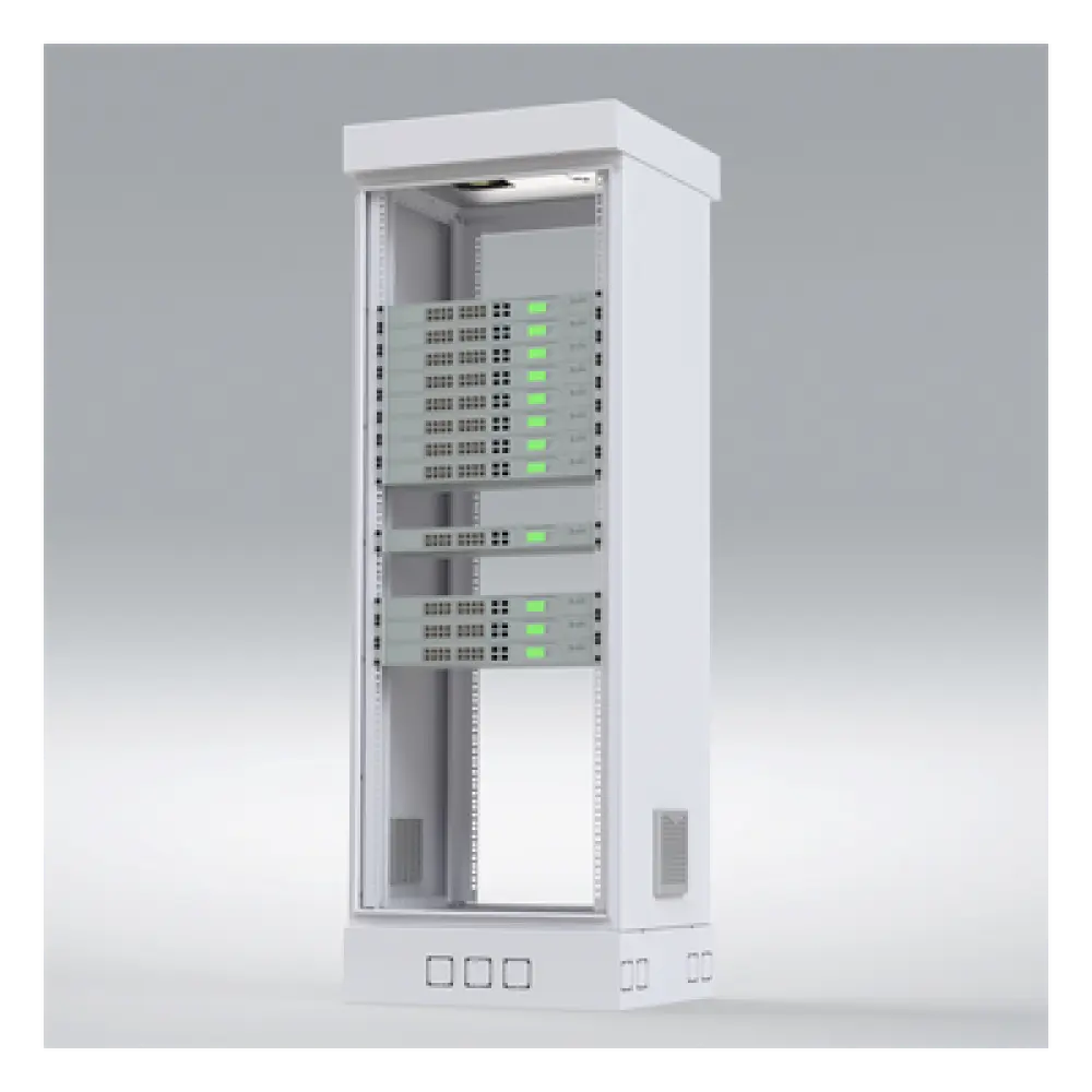 Gabinete de Piso para Rack / 31 Unidades / Carga 700 kg / IP53 / Profundidad de Trabajo 460 mm / Doble Puerta con Chapa